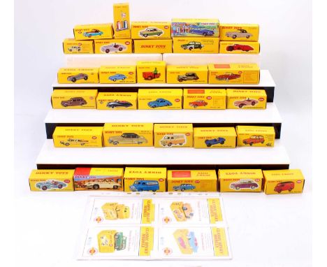 31 boxed Atlas Editions modern issue Dinky Toys cars, examples to include Ford Zephyr Saloon, Porsche 356A, Mercedes Benz Rac