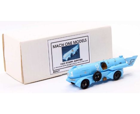 Mach One Models 1/43rd scale resin and white metal model of a 1932 Stapp Jupiter, housed in the original box, minor glue repa