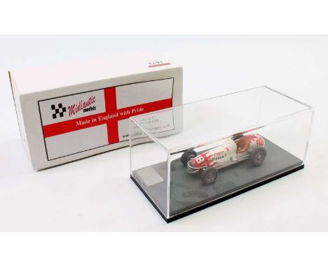 Midlantic Models 1/43rd scale resin and white metal model of The Agajanian No.98 1952 Indy Winner Troy Ruttman Race Car, hous