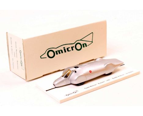 Omicron 1:43 scale resin model of a No. 2 Green Monster Anteater a 1960 land speed record car, factory-built example, in the 