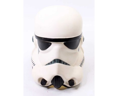 A 1999 Don Postmask hard plastic full sized display model of a Stormtrooper Helmet