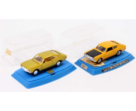 GAMA boxed diecast group, 2 examples to include No.0995 Ford Taunus Coupe, and a GAMA Mini Ford Consul, both in the original 
