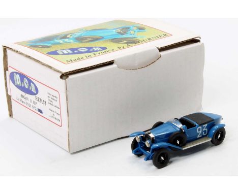 MCM by A.Fournier 1/43rd scale factory-built resin and white metal model of a Bignan 11 HP Le Mans 1923 No.23 Race Car, in th