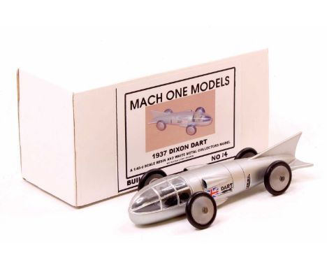 Mach One Models 1/43rd scale resin and white metal model of a 1937 Dixon Dart, housed in the original card box 