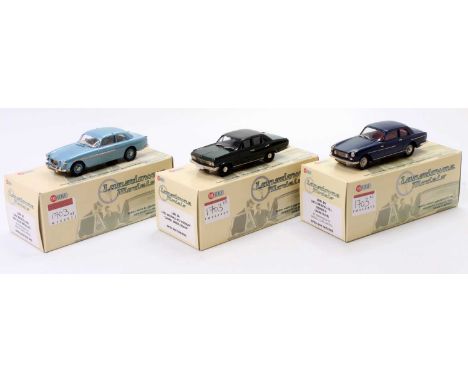 Lansdowne Models 1/43rd scale white metal vehicle group, 3 examples to include LDM 90 1960 Bristol 406, LDM38 1971 Vauxhall P