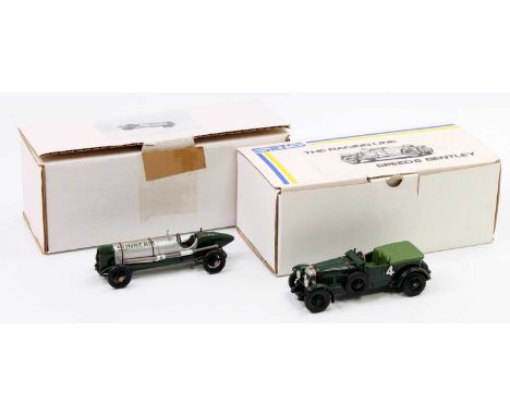 SMTS and SMTS/LSR 1/43rd scale white metal record car group, 2 examples to include Racing Line No.7 Speed 6 Bentley, and a SM