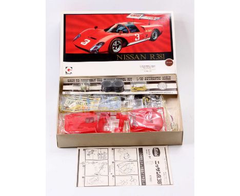 Eidai Grip 1.20 scale, 106-100 Nissan R.381 Can Am Coupe inc opening gullwing doors &amp; engine cover, 1st issue Mint Swiss 