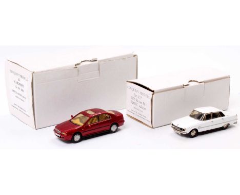 Conquest Models 1/43rd scale boxed white metal vehicle group, to include No.117 1973 Rover P6 2200TC Saloon, together with No