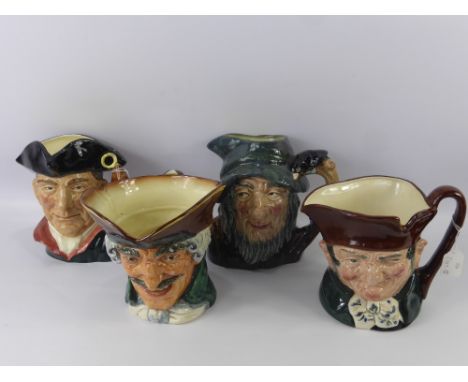 A Miscellaneous Quantity of Royal Doulton Character Jugs, including "Old Charley" D5420, "Rip van Winkle" D6438, "Night Watch