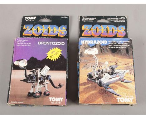 Two vintage boxed Tomy 'Zoids'. Hydrazoid &amp; Brontozoid.  