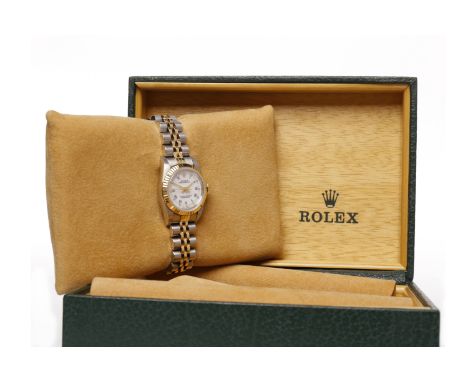 LADY'S ROLEX OYSTER PERPETUAL SUPERLATIVE STAINLESS STEEL BI COLOUR CHRONOMETER WRIST WATCHoriginally purchased 1997, style n