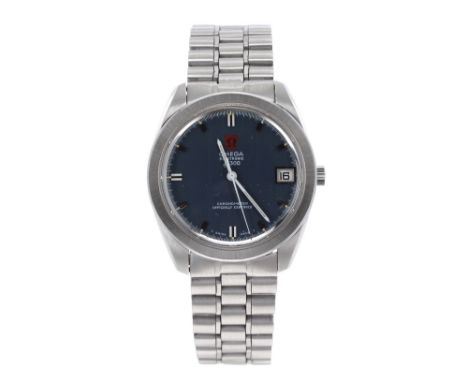 Omega Electronic f300 Chronometer stainless steel gentleman's bracelet watch, ref. 198.001, circa 1970, serial  no. 3201xxxx,