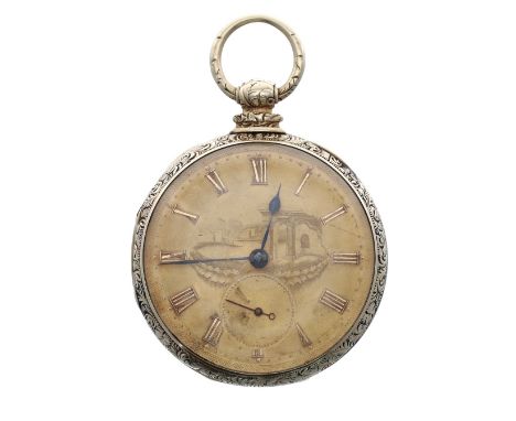 19th century 18ct fusee lever pocket watch, the movement signed W'm Robinson, Liverpool, no. 7383, with engraved balance cock