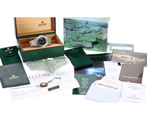 Rolex Oyster Perpetual Date Explorer II stainless steel gentleman's bracelet watch, ref. 16570, circa 2003, serial no. F36678