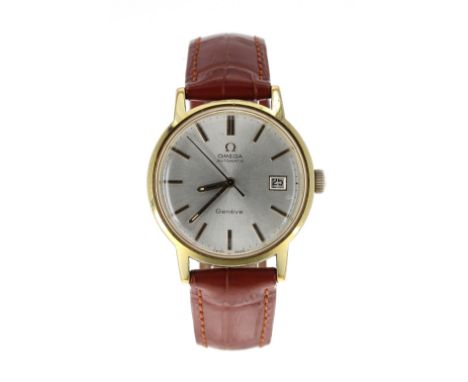 Omega Genéve automatic gold plated and stainless steel gentleman's wristwatch, ref 166098, circa 1971, serial  no. 3373xxxx, 