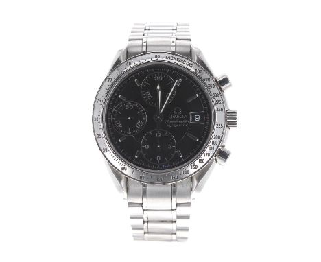 Omega Speedmaster Chronograph automatic stainless steel gentleman's bracelet watch, ref. 175 0083, circa 1999, serial no. 590