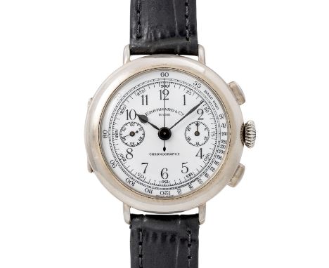 EBERHARD & CO Ref 31008 Herren Chronograph. 925 Silber. Handaufzugswerk Kal. 310-8 mit sehr guten Gangwerten (+6s/d. 329°). W