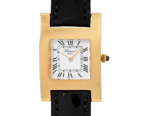CHOPARD "Your Hour" Damenuhr, Box & Papiere. Referenz 4451. Erstkauf bei Brandt in Esslingen. 18K Gelbgold. Qaurtz-Werk mit n
