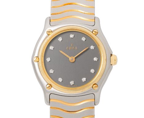 EBEL Sportwave Ref. 1090121 Damenuhr. Box & Papiere. Erstkauf 14.12.1996 bei Weinmayr in Landshut. Edelstahl/Gelbgold 18K. Qu