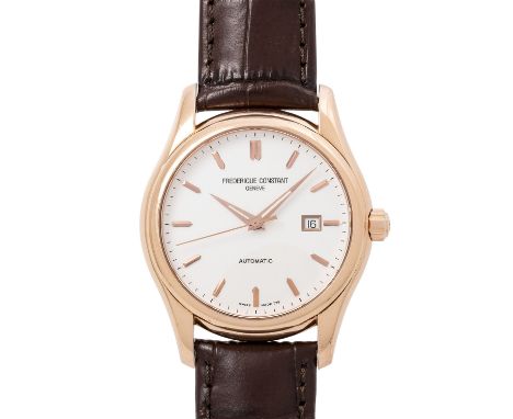 FREDERIQUE CONSTANT "Clear Vision" Ref FC-303X6B Herrenuhr. Vergoldet. Glasboden. Automatik-Werk Kal. ETA 2428 mit sehr guten