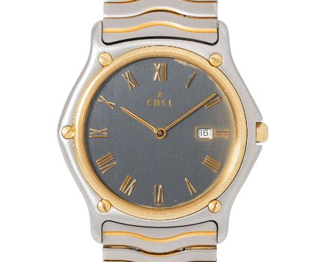 EBEL Sport Classic Herrenuhr, Ref. 184903. Ca. 1990er Jahre. Edelstahl/Gelbgold 18K. Quartz-Werk mit neuer Batterie, funktion