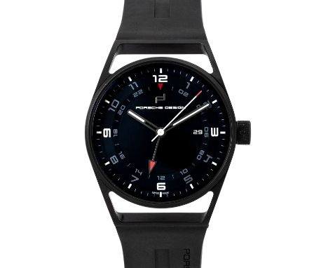 PORSCHE DESIGN 1919 "Globetimer" Ref 6020.02.001.06.2 Herrenuhr. Box und Papiere. Titan. Automatik-Werk Kal. SW330 mit sehr g