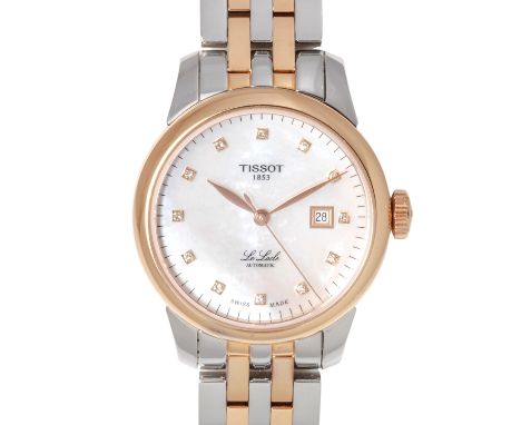 TISSOT Le Locle Damenuhr, Ref. T006.207.22.116.00. Aus 2022. Edelstahl/vergoldet. Automatic Werk Kal. ETA 2671, sehr gute Gan