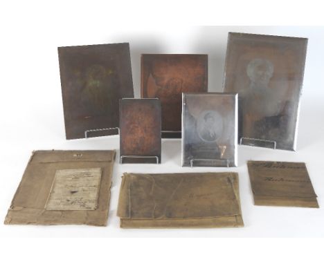 A collection of five 18th/19th century engraved printing plates after George Richmond RA,
comprising of a copper plate, the G