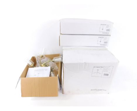 *An Endon antique four branch wall light, and further wall lights. (4, boxed)