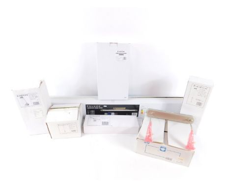 *Mixed lighting, including an Endon angle poise lamp, another similar and further. (7, boxed)
