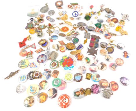 Mixed badges, some enamel, including Coal Mining related, together with a Church Lad's Brigade 1915 Medal, and sundries. (qty