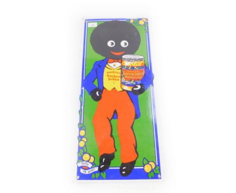 A Robertsons Golden Shred enamel advertising sign, 'Golly it's Good', 63cm x 29.5cm.