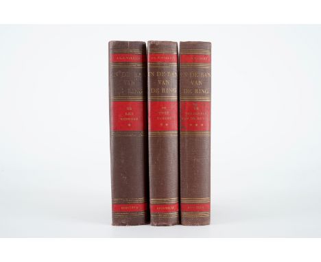 J.R.R. Tolkien: The Lord of the Rings, first edition in Dutch, 3 volumes, 1956 Dim.: 23 x 16 cm  The first edition consisted 