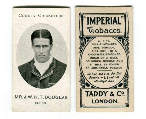 A collection of 59 Taddy 'County Cricketers' cigarette cards circa 1907.Buyer’s Premium 29.4% (including VAT @ 20%) of the ha