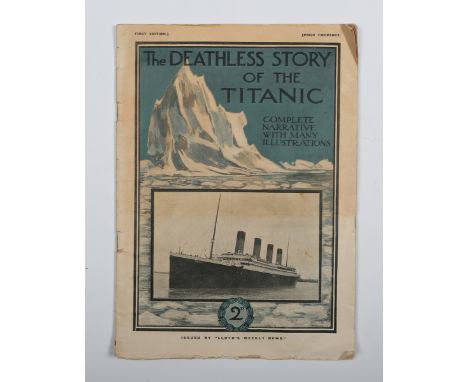 EPHEMERA. A collection of various ephemera, including a copy of 'The Deathless Story of the Titanic', a 1966 Sotheby's auctio