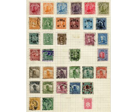 World stamps in four albums with Great Britain from 1841 1d red brown British Commonwealth plus presentation packs up to 1987