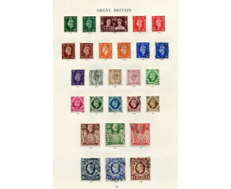 Great Britain Stamp Collection in three Windsor albums, mint and used from 1937-2000, including 1948 Silver Wedding £1, decim