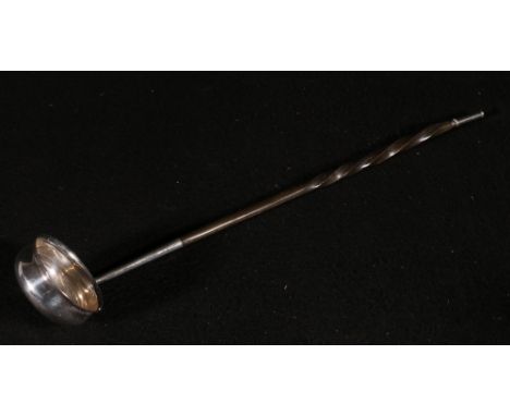 Early 19th century silver toddy ladle with baleen bone handle, Edinburgh 1834