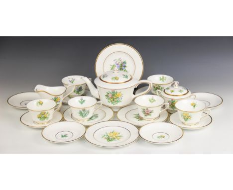 A Royal Worcester L'Atelier Art Editions commemorative tea set for the Wedding of The Prince of Wales and Lady Diana Spencer,