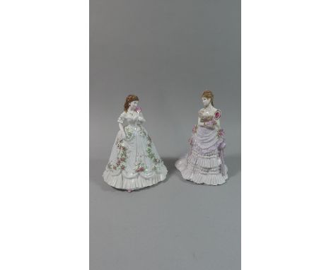 A Royal Doulton Splendour at Court Limited Edition Figure Together with a Royal Worcester Queen of Hearts Limited Edition 