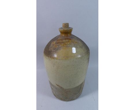 A Vintage Stoneware Brewers Jar for R Rowson and Sons, Wine and Spirits Merchants Warrington, 39cm high 