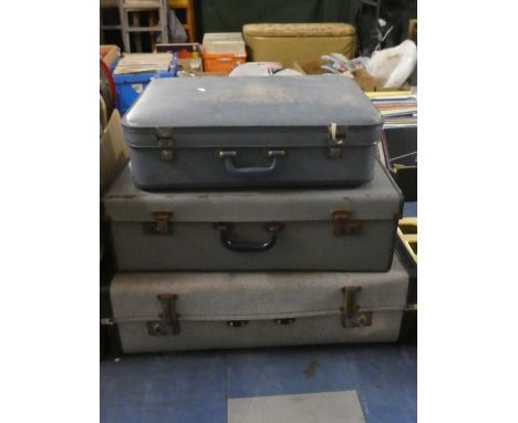 Three Vintage Suitcases 