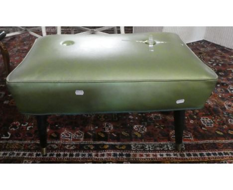 A 1970's Rectangular Stool (Requires Attention), 64cm Wide 