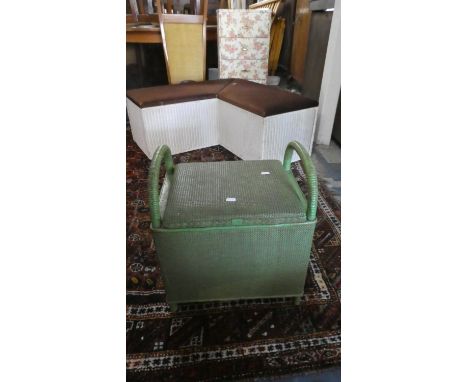 A Loom Box Stool, 42cm Wide 