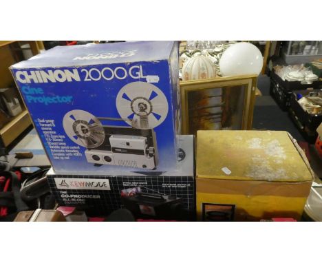 A Chinon 2000 Cine Projector, Brownie Movie Projector and Video Converter 