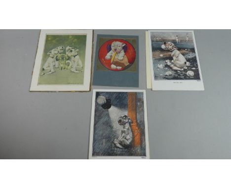 A Collection of Edwardian Prints, Bonzo Dog etc 