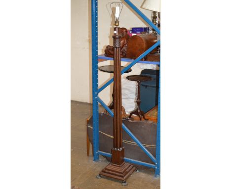 MAHOGANY STANDARD LAMP    
