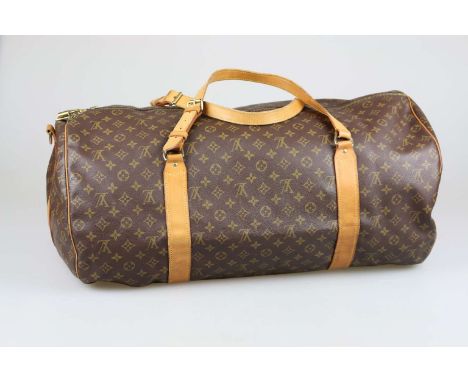 Louis Vuitton, Reisetasche "SAC POLOCHON 65", Frankreich, Juli 1992, Monogramm Canvas, beschichtetes Leinen und naturfarbenes