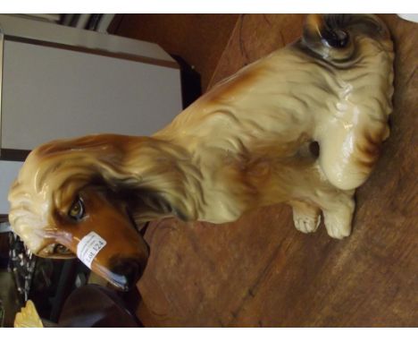 Large ceramic dog 
