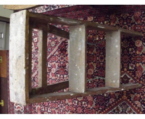 Wooden step ladder 